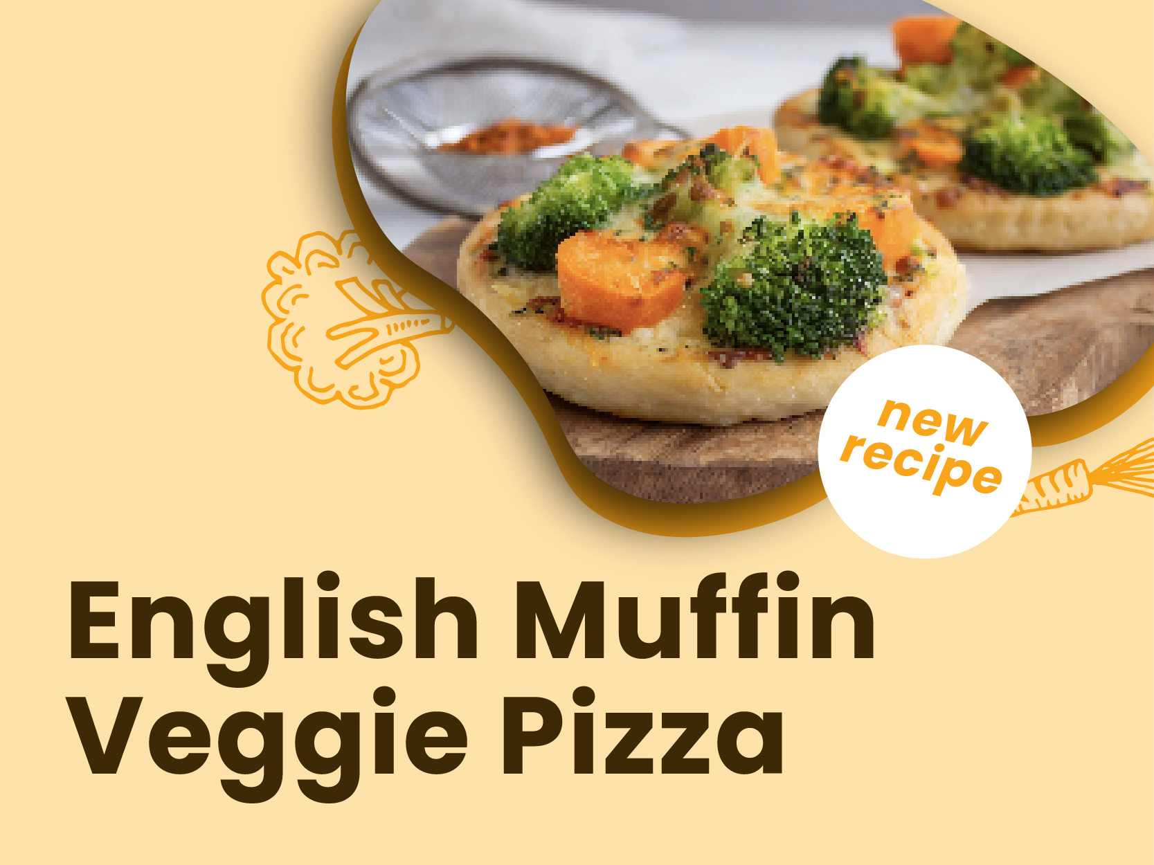 English Muffin Veggie Pizza